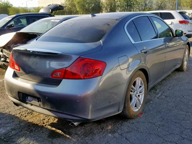 JN1CV6AP9DM304085 - 2013 INFINITI G37 BASE GRAY photo 4