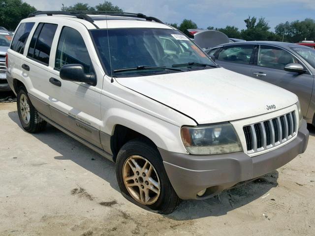 1J4GW48N34C378123 - 2004 JEEP GRAND CHER WHITE photo 1