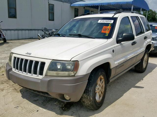 1J4GW48N34C378123 - 2004 JEEP GRAND CHER WHITE photo 2