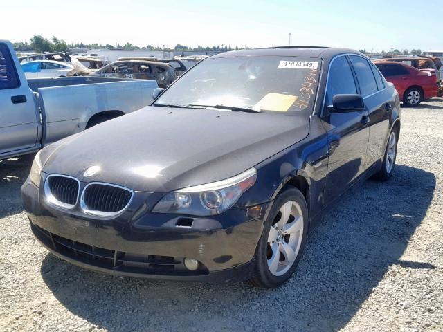 WBANA53565B863031 - 2005 BMW 525 I BLACK photo 2