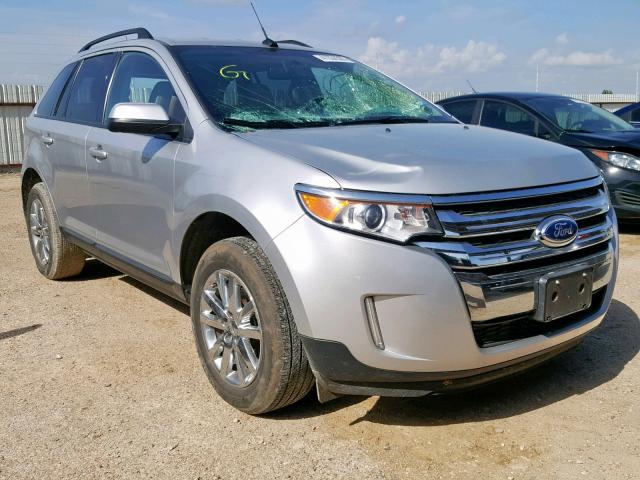 2FMDK3JC4EBA62136 - 2014 FORD EDGE SEL SILVER photo 1