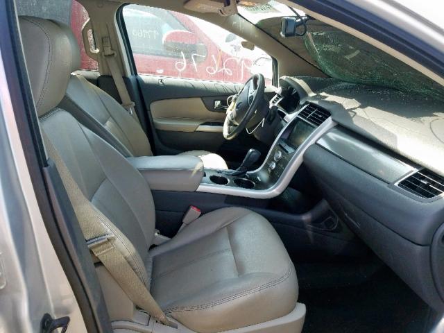 2FMDK3JC4EBA62136 - 2014 FORD EDGE SEL SILVER photo 5