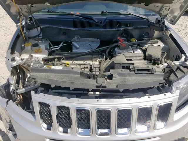 1C4NJCBA5ED560123 - 2014 JEEP COMPASS SP ვერცხლისფერი ფოტო 7