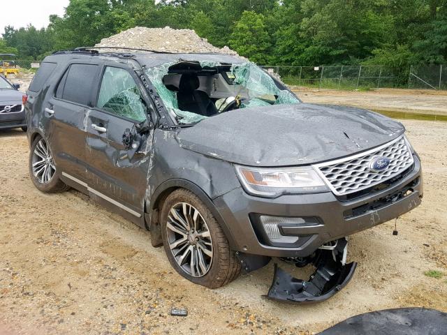 1FM5K8HTXHGC12691 - 2017 FORD EXPLORER P GRAY photo 1