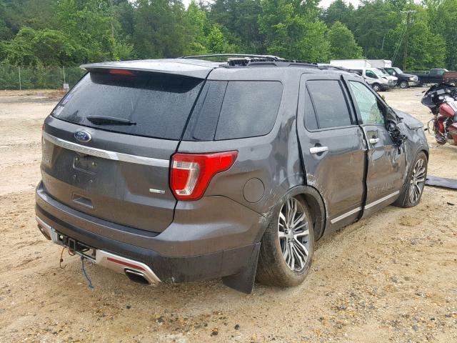 1FM5K8HTXHGC12691 - 2017 FORD EXPLORER P GRAY photo 4