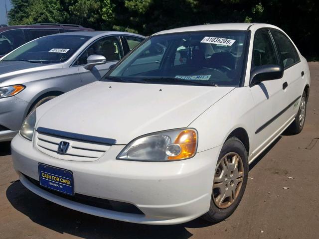 1HGEN26411L000247 - 2001 HONDA CIVIC GX WHITE photo 2