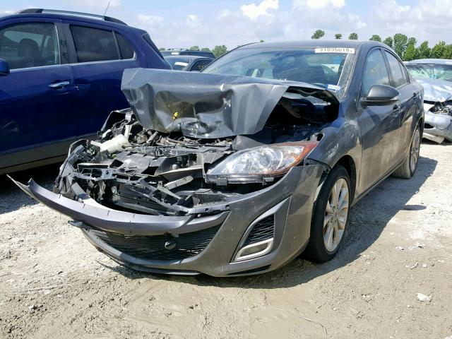 JM1BL1S55A1168663 - 2010 MAZDA 3 S GRAY photo 2