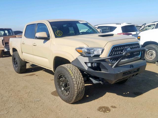 3TMAZ5CN9JM061876 - 2018 TOYOTA TACOMA DOU TAN photo 1