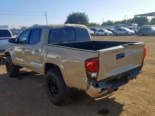 3TMAZ5CN9JM061876 - 2018 TOYOTA TACOMA DOU TAN photo 3