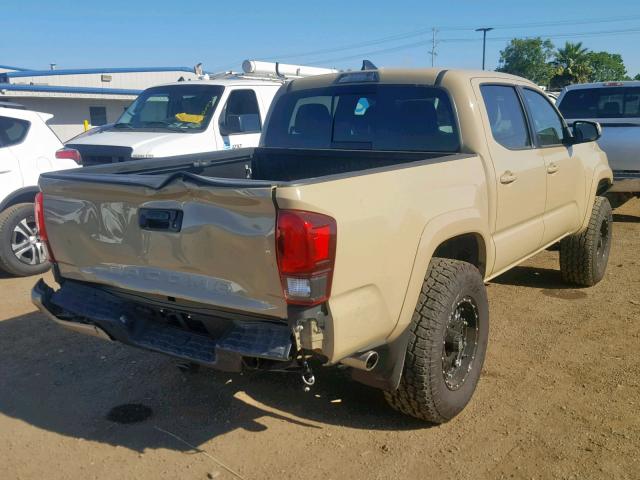 3TMAZ5CN9JM061876 - 2018 TOYOTA TACOMA DOU TAN photo 4