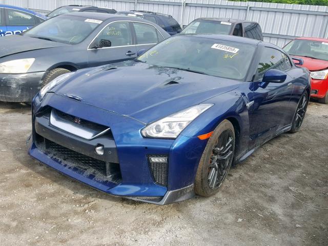 JN1AR5EF9HM820735 - 2017 NISSAN GT-R PREMI BLUE photo 2