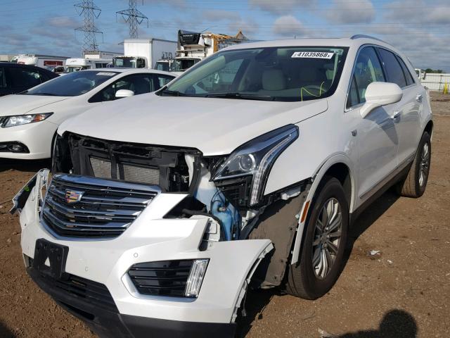 1GYKNBRS7HZ109390 - 2017 CADILLAC XT5 LUXURY WHITE photo 2