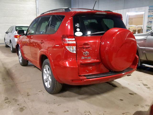 2T3DK4DV2CW072133 - 2012 TOYOTA RAV4 LIMIT RED photo 3