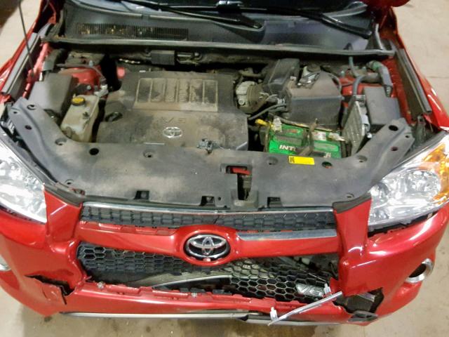 2T3DK4DV2CW072133 - 2012 TOYOTA RAV4 LIMIT RED photo 7