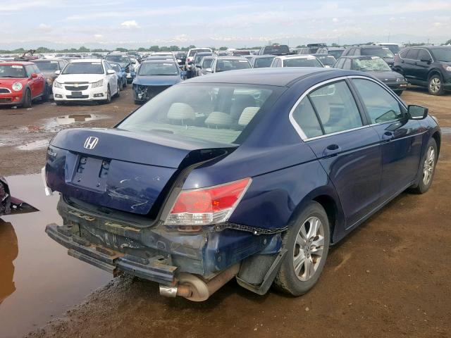 1HGCP26428A119268 - 2008 HONDA ACCORD LXP BLUE photo 4