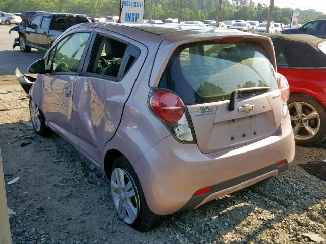 KL8CA6S98DC627342 - 2013 CHEVROLET SPARK LS PINK photo 3