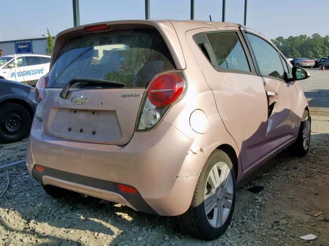 KL8CA6S98DC627342 - 2013 CHEVROLET SPARK LS PINK photo 4