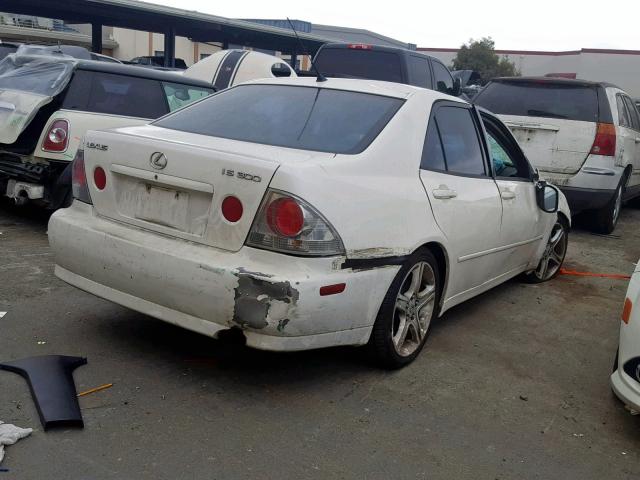 JTHBD182510008247 - 2001 LEXUS IS 300 WHITE photo 4