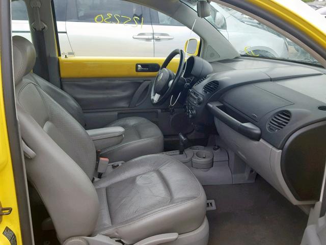 3VWDD21C33M426144 - 2003 VOLKSWAGEN NEW BEETLE ყვითელი ფოტო 5
