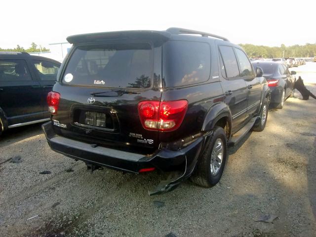 5TDZT38A25S263656 - 2005 TOYOTA SEQUOIA LI BLACK photo 4