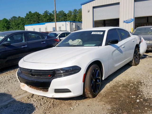 2C3CDXBG1KH507111 - 2019 DODGE CHARGER SX WHITE photo 2