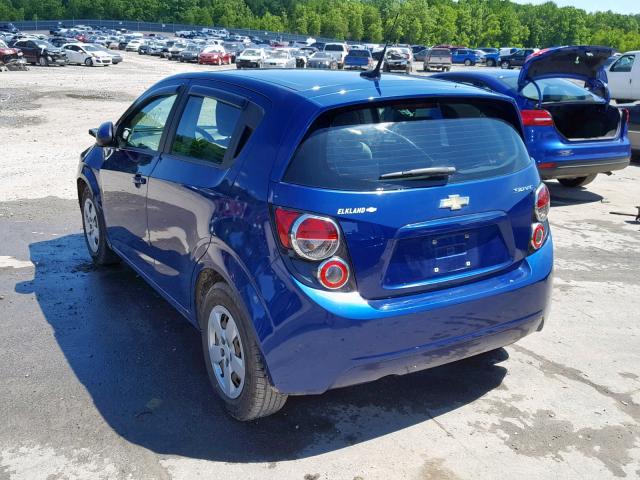 1G1JA6SG3D4159374 - 2013 CHEVROLET SONIC LS BLUE photo 3