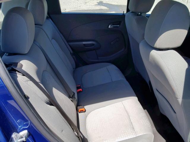 1G1JA6SG3D4159374 - 2013 CHEVROLET SONIC LS BLUE photo 6