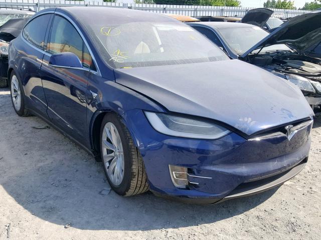 5YJXCDE28HF032165 - 2017 TESLA MODEL X BLUE photo 1