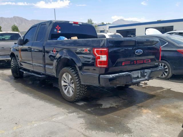 1FTEX1CP8JKC69577 - 2018 FORD F150 SUPER BLACK photo 3