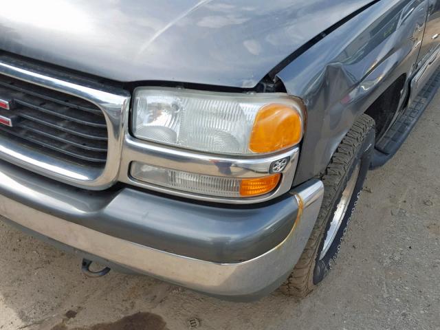 3GKFK16T61G149459 - 2001 GMC YUKON XL K GRAY photo 9