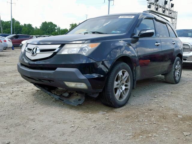 2HNYD28208H528776 - 2008 ACURA MDX BLACK photo 2