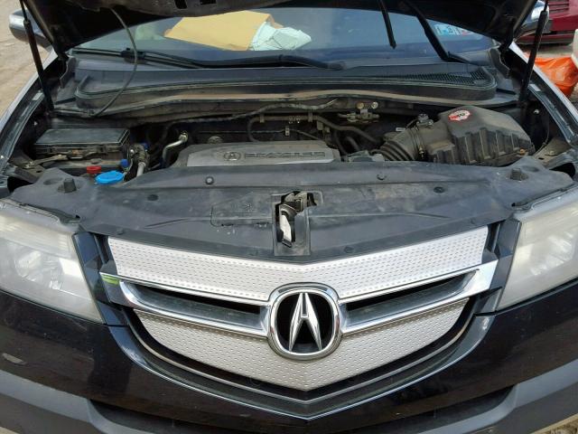 2HNYD28208H528776 - 2008 ACURA MDX BLACK photo 7