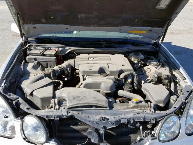 JT8BD69S310119889 - 2001 LEXUS GS 300 SILVER photo 7