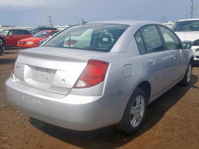 1G8AJ58F57Z175111 - 2007 SATURN ION LEVEL SILVER photo 4