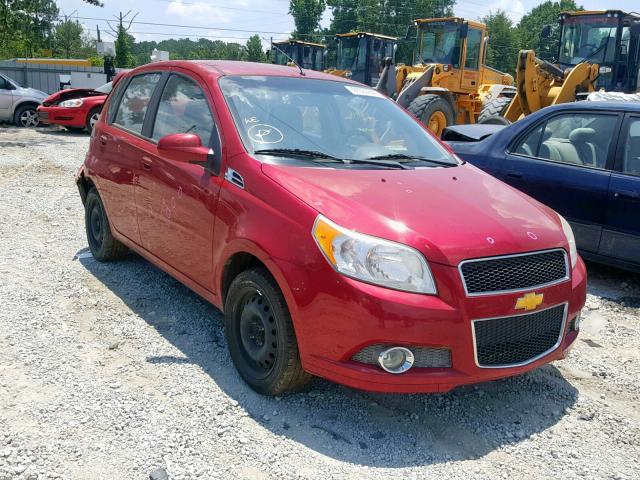 KL1TG6DE9BB171555 - 2011 CHEVROLET AVEO LT RED photo 1