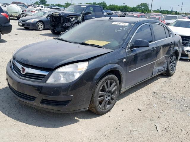 1G8ZS57N68F289095 - 2008 SATURN AURA XE BLACK photo 2