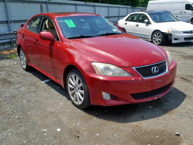 JTHCK262282023824 - 2008 LEXUS IS 250 RED photo 1