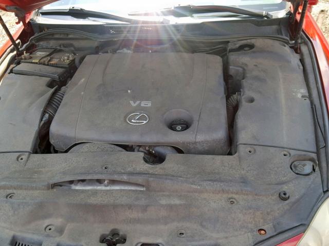 JTHCK262282023824 - 2008 LEXUS IS 250 RED photo 7