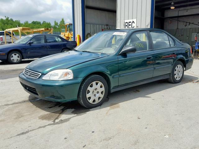 2HGEJ6611XH512573 - 1999 HONDA CIVIC BASE GREEN photo 2