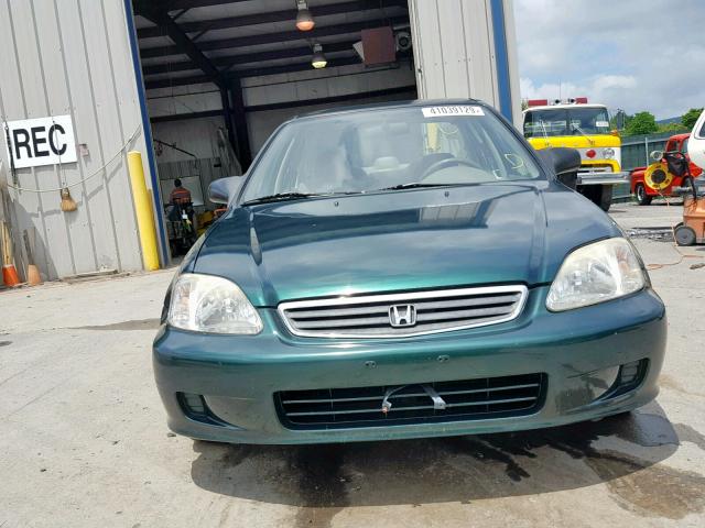 2HGEJ6611XH512573 - 1999 HONDA CIVIC BASE GREEN photo 9