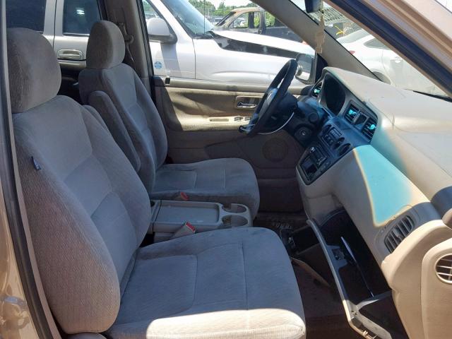 2HKRL18542H518154 - 2002 HONDA ODYSSEY LX GOLD photo 5