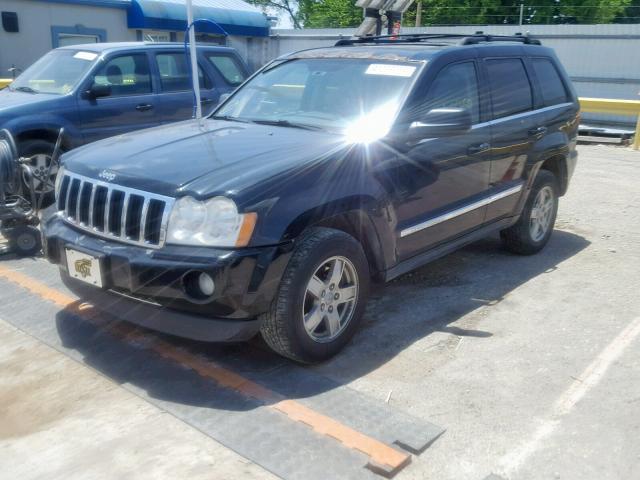 1J4HS58N16C316695 - 2006 JEEP GRAND CHER BLACK photo 2