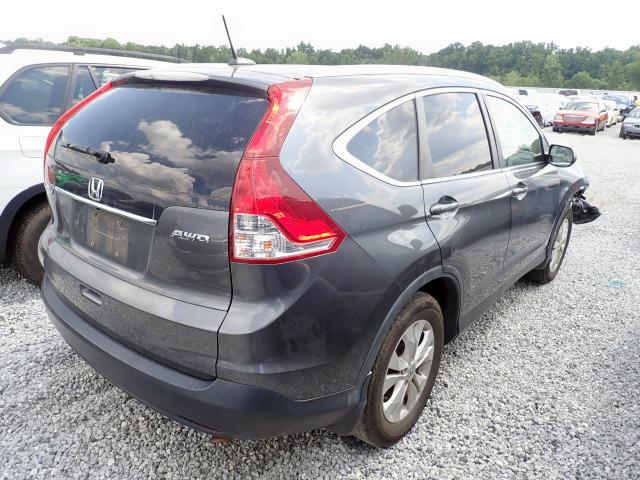 5J6RM4H72DL006532 - 2013 HONDA CR-V EXL GRAY photo 4