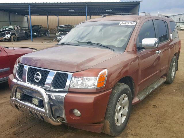 5N1AA08BX4N706761 - 2004 NISSAN ARMADA SE BROWN photo 2