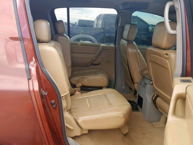 5N1AA08BX4N706761 - 2004 NISSAN ARMADA SE BROWN photo 6