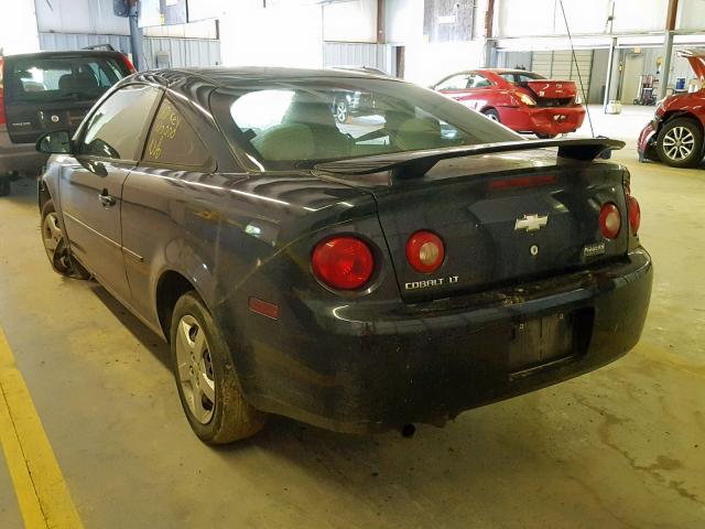 1G1AL15F877127409 - 2007 CHEVROLET COBALT LT BLACK photo 3