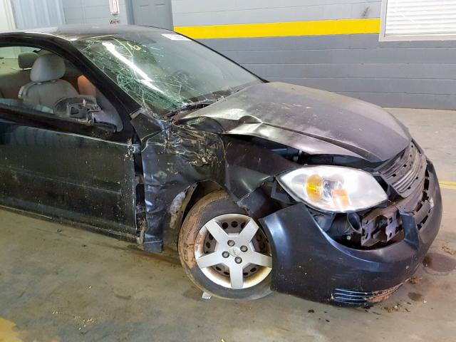 1G1AL15F877127409 - 2007 CHEVROLET COBALT LT BLACK photo 9