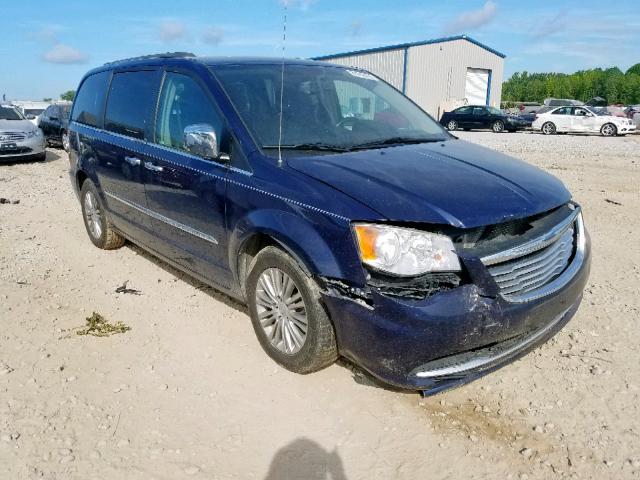 2C4RC1CG1DR572591 - 2013 CHRYSLER TOWN & COU BLUE photo 1