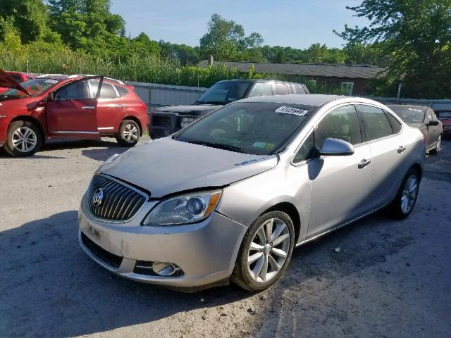 1G4PP5SK6C4139757 - 2012 BUICK VERANO SILVER photo 2