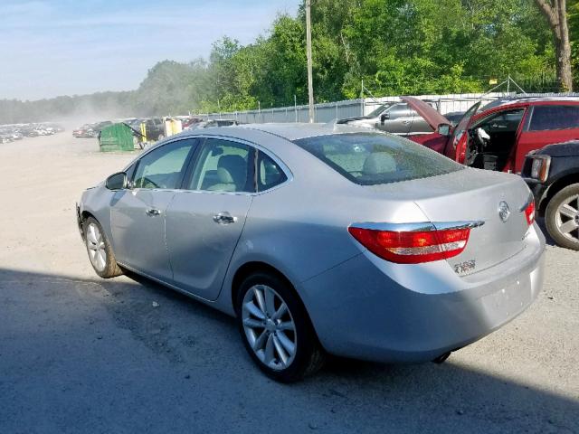 1G4PP5SK6C4139757 - 2012 BUICK VERANO SILVER photo 3